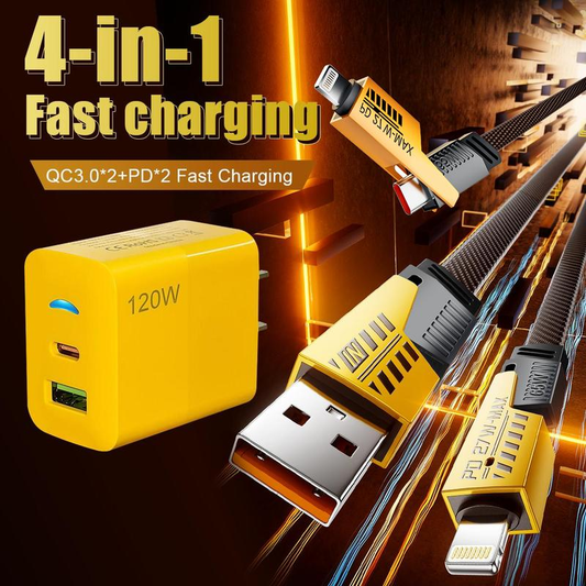 PACK CUBO 120W + CABLE 4 EN 1